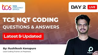 TCS NQT Coding Questions amp Answers 2024 Off Campus Updates [upl. by Nalniuq]