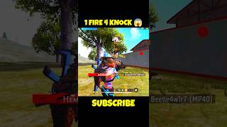 1 FIRE 4 KNOCK SOLO VS SQUAD 😱garenafreefire freefirevideos solovssquad knock freefirevideos [upl. by Miculek681]