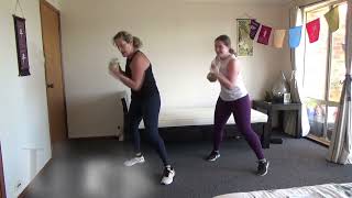 Quick Just over 10 Min quotPunchyquot Beginner Cardio with Low and Hi Impact Options  Easy and Fun [upl. by Talie]