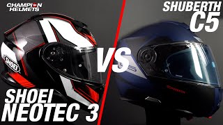 Shoei Neotec 3 Versus Schuberth C5  ChampionHelmetscom [upl. by Otrebliw]