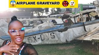 ABANDONED AIRPLANE GRAVEYARD IN UGANDA 🇺🇬 [upl. by Dorsy98]