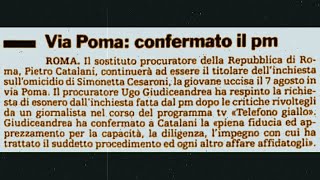 Delitto via Poma PM Catalani confermato quotLa Stampaquot 7 Dicembre 1990 [upl. by Yrahcaz]