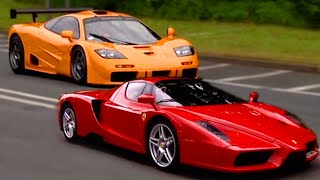 Ferrari Enzo vs McLaren F1  Fifth Gear [upl. by Helaina128]