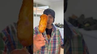 BANDERILLAS COREANAS🇰🇷🙌🏼 humor cocina corndog receta tutorial [upl. by Mraz621]