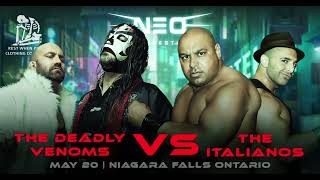 The Italianos vs Deadly Venoms  Wrestlemania X7 Promo musicvideo indywrestling prowrestling [upl. by Ahsaetan]