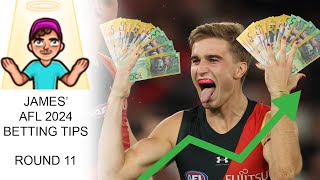 AFL Betting Tips  Round 11 2024 [upl. by Debbee]