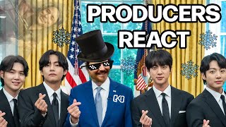 PRODUCERS REACT  BTS Crystal Snow Live Reaction [upl. by Dusen]