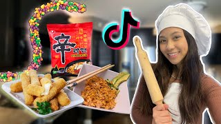 Trying TIKTOK FOOD Hacks [upl. by Tansy]