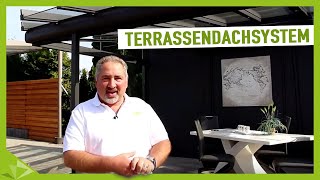 Terrassendachsystem  die beliebtesten Terrassenüberdachungen  Ambitop Terrassendach [upl. by Oile610]