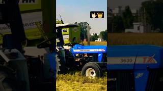 New holland 3630 de nal full loaded big trala 😈🔥 shrots farming newholland3630 [upl. by Rustin]