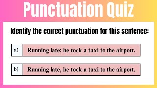 Test Your English Grammar  Punctuations [upl. by Rudolfo182]