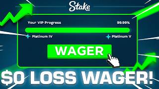 The BEST WAGER STRATEGY on STAKE LEVEL UP VIP [upl. by Aneem]