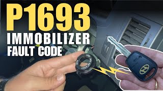 Fix P1693 Immobilizer Fault Code  Immobilizer Transponder Error  No Start immobilizer [upl. by Auroora]