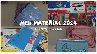 Meu material escolar 2024 2 ano do ensino médio coisinhas bonitinha e com preço [upl. by Viquelia]