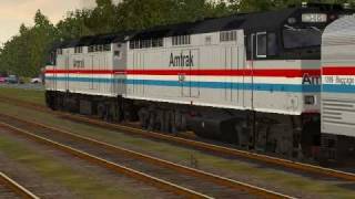 MSTS Amtrak F40PH horn [upl. by Adnicaj]