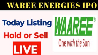 Waaree Energies IPO Listing Price  Waaree ipo Listing Day strategy  waaree ipo [upl. by Godiva]