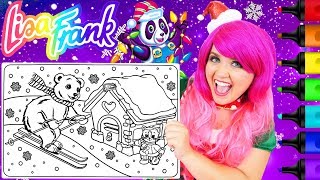 Coloring Lisa Frank Kitty amp Polar Bear Christmas Coloring Page Prismacolor Markers  KiMMi THE COWN [upl. by Dragoon]