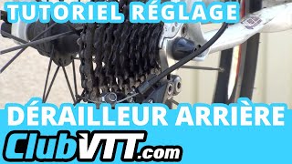 Réglage précis de votre dérailleur arrière de vtt  026M [upl. by Lletnahs]