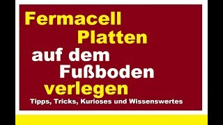 Fermacell Platten kleben verlegen bei Fußbodenheizung Montage Trockenestrich [upl. by Wildon]