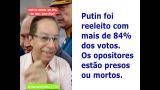 Numa eleição o que importa é quem conta os votos Putin foi reeleito com mais de 84 [upl. by Fregger]