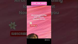 I SEE THE LIGHT LYRICS KARAOKE COVER  disney rapunzel shorts asmr tangled cover karaoke [upl. by Amrita]