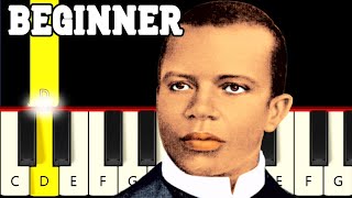 The Entertainer  Scott Joplin  Very Easy and Slow Piano tutorial  Beginner [upl. by Eocsor692]