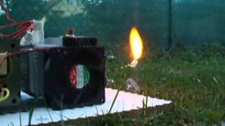 Magnetron 200 power  plasma flame [upl. by Wakerly109]