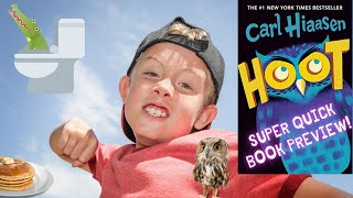 Book Trailer Hoot by Carl Hiaasen Middle SchoolSummer ReadingBook Trailer [upl. by Atnauq]