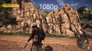 Ghost Recon Wildlands  4K vs 1080p Comparison [upl. by Dihaz]