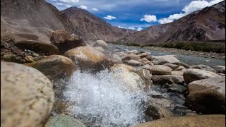 Hot spring burst In Panamic Nubra nubra [upl. by Macknair]