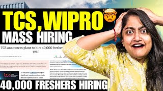 HurryUp🤯TCS WIPRO MASS HIRING 40000 FRESHERS🔥🔴HUGE OPPORTUNITY🚀 [upl. by Susann]