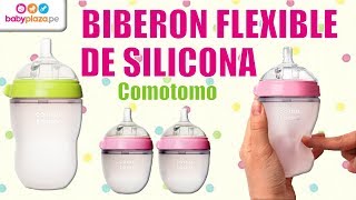 Biberón flexible de silicona Comotomo  MegaBaby [upl. by Raoul878]