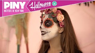 PINY Institute of New York 🌟 Webisodio 6 MAQUILLAJE PARA HALLOWEEN  CALAVERA MEXICANA 🌟 [upl. by Antons]