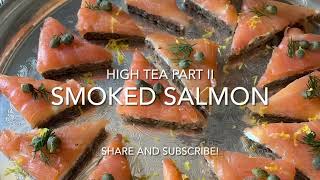 Smoked salmon sandwiches for high tea or hors‘oeuvres [upl. by Drape]