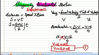 Really understand uniformly accelerated motion and derive their formulae 1 of 2 [upl. by Eselahs513]