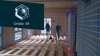 OnSiteXR with spatial computing on HoloLens 2  construction sites visualized in Mixed Reality [upl. by Aneeroc]