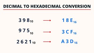 Decimal to Hexadecimal Conversion  PingPoint [upl. by Illil]