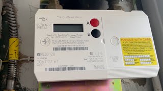 How to get a meter reading on a Landis GYR Gas Meter [upl. by Hgielyk]