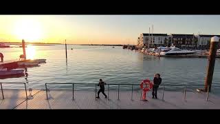 A beautiful Brightlingsea Autumn sunset shot on HoverAir X1 Pro 4K [upl. by Nnarual859]