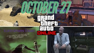 GUN VANUFO SHIPWRECK amp GS CACHE LOCATION TODAY OCTOBER 27 IN GTA ONLINE [upl. by Kwapong]