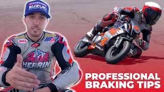 Pro Racer Explains How To Brake on a Motorcycle Track Day Tips 3 [upl. by Arratoon]