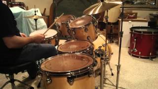 Premier Genista birch drum kit players perspective [upl. by Morlee]