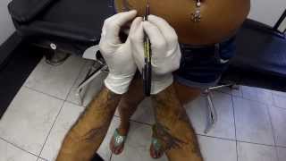 Microdermal Piercing Body Piercing By Crea ZEdge Tattoo amp Body Piericng Sarasota FL [upl. by Anasus]