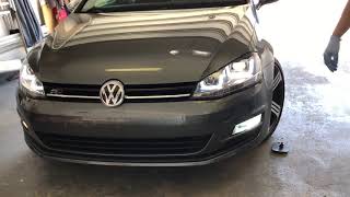 MK7 Golf LED Fog Lightbulbs Retrofit [upl. by Neeloj]