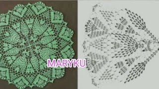 CARPETAS TEJIDAS A CROCHET CON GRÁFICOS INCLUÍDOS  BELLOS DISEÑOS PARA INSPIRAR Y CREAR  MARYKU [upl. by Esilenna741]