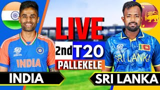 India vs Sri Lanka 2nd T20  Live Cricket Match Today  IND vs SL Live Match Today  SL Batting [upl. by Domph814]