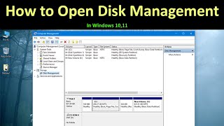 How to Open Disk Management in Windows 10 [upl. by Wood]