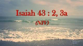 Isaiah 43  2 3a  When you pass through the waters Scripture Memory Song [upl. by Olegna]