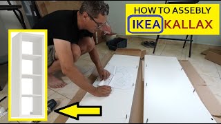 IKEA KALLAX shelf  how to assembly [upl. by Leiram]