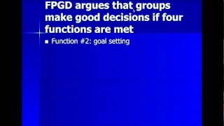 Functional Perspective on Group Decision Making [upl. by Esihcoc482]